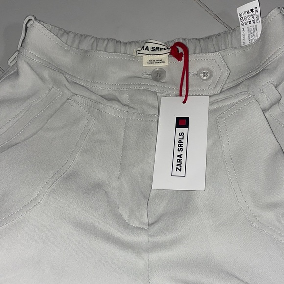 NWT ZARA SRPLS BLUE GRAY VISCOSE JOGGER JGGR PNT 10 size xs - Picture 8 of 10